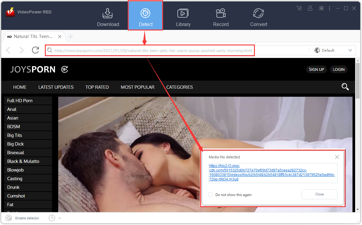 download joysporn videos, detect video