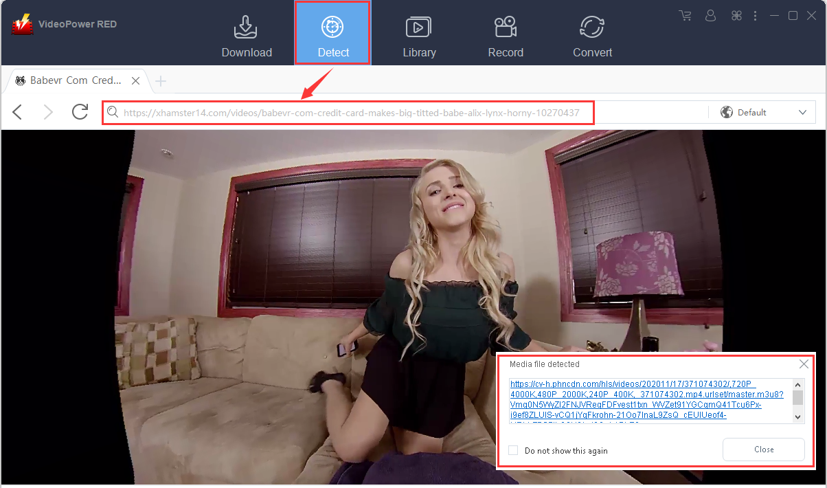 download video, Xhamster video download, detect video and download