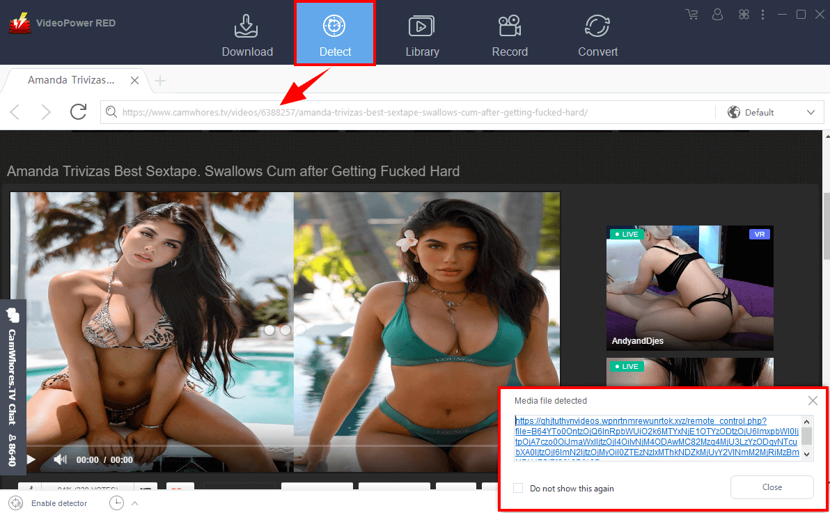 download camwhores hd, detect video