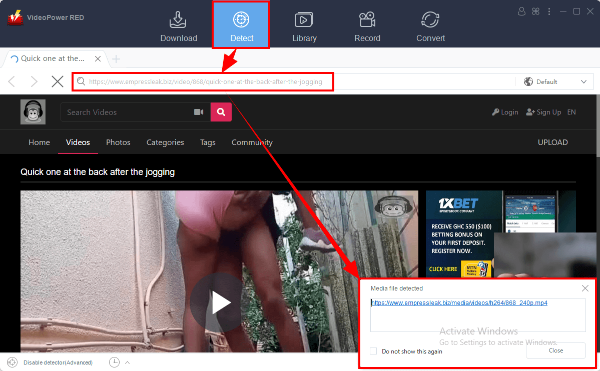 download videos from empressleak, detect porn video