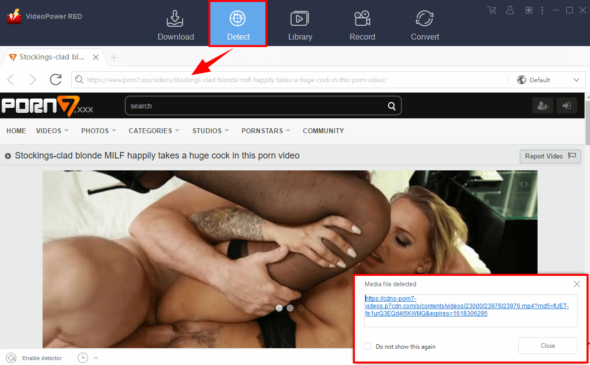 download porn7 videos, detect video