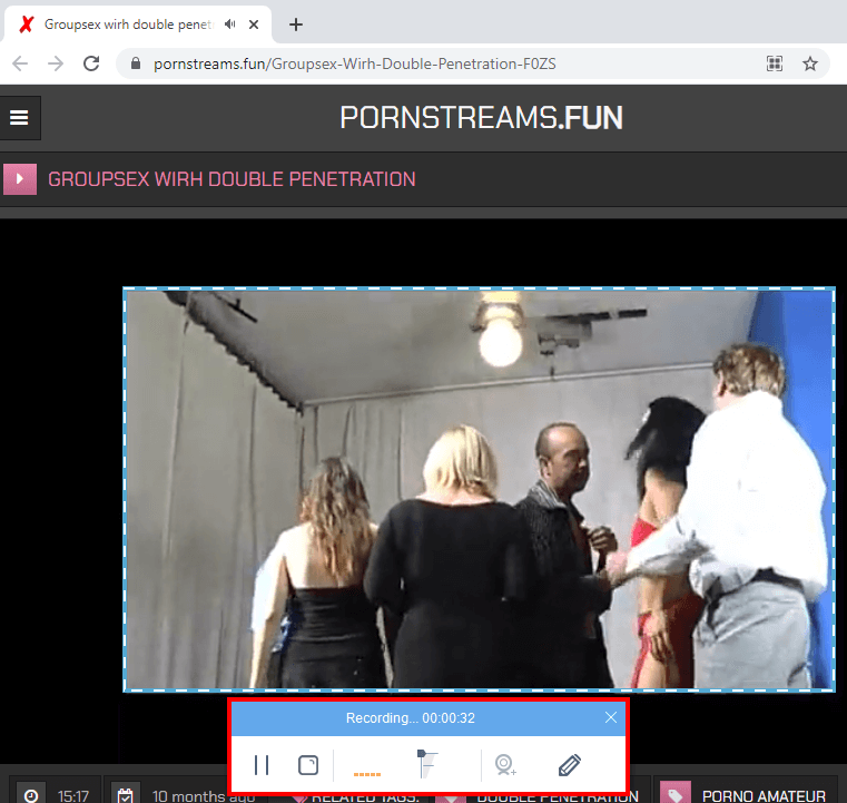 record pornstreams video, start record