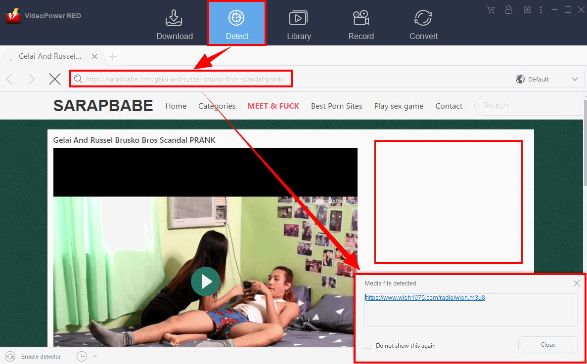 download sarapbabe videos, detect video