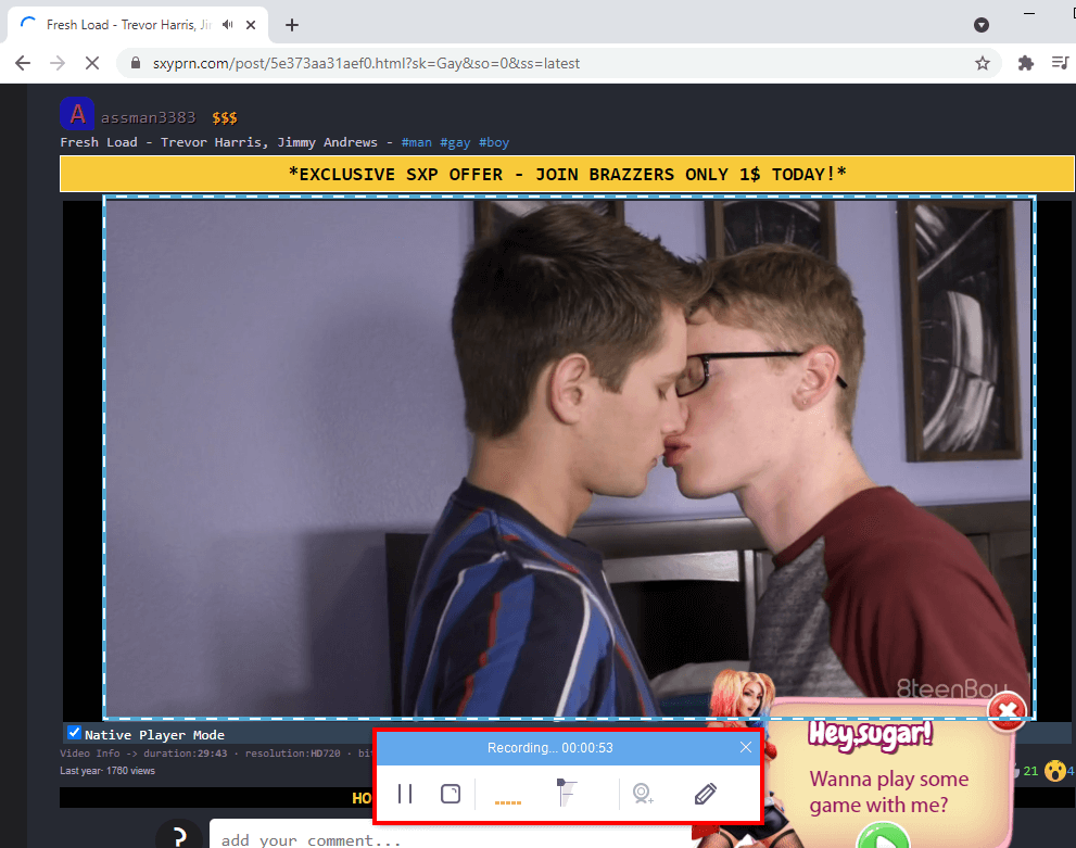 record sexyporn gay, start record