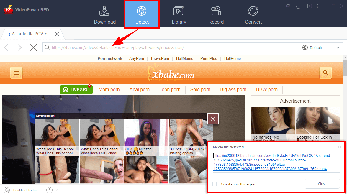 xbabe videos, detect video